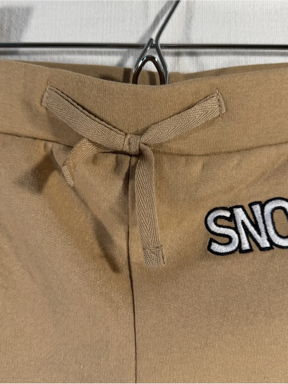 Peanuts Boys Matching Sweat outfit in Tan with Red and Yellow Accents